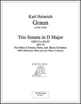 Trio Sonata in D, GWV Cv:XV:97 P.O.D. cover